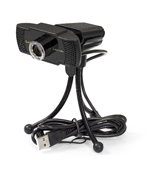 Веб-камера ExeGate BusinessPro C922 FullHD 1920x1080, 30 кадр/с, USB Type-A, микрофон (шумоподавление), универсальное крепление, штатив в комплекте