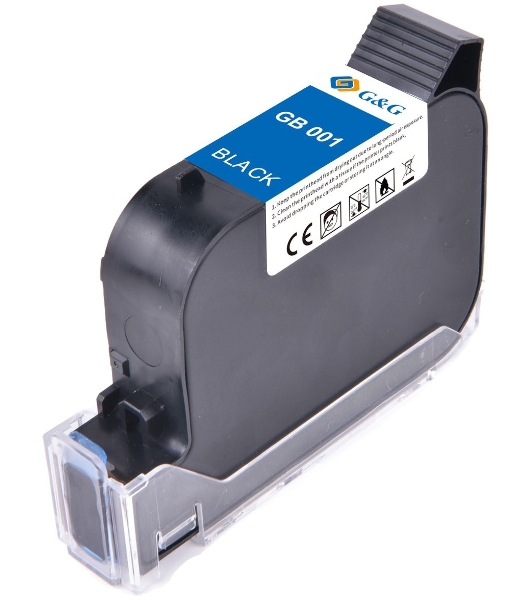 Картридж струйный G&G Gb-001BK черный сольвентный (42 мл) для G&G GG-HH1001B