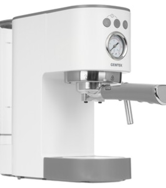 Кофеварка рожковая Centek CT-1168 белый, исп. кофе - молотый, 1.2 л, 1350 Вт, 20 бар