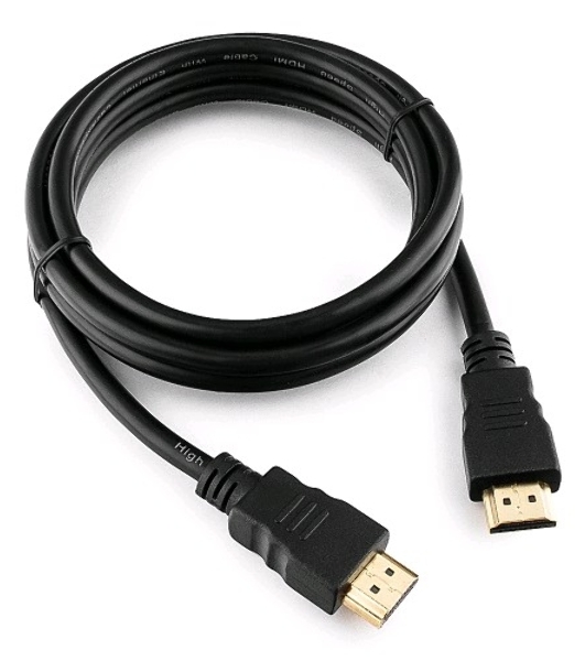 Кабель Cablexpert HDMI CC-HDMI4-6, 19M/19M, v2.0, медь, позол.разъемы, экран, 1.8м, черный, пакет
