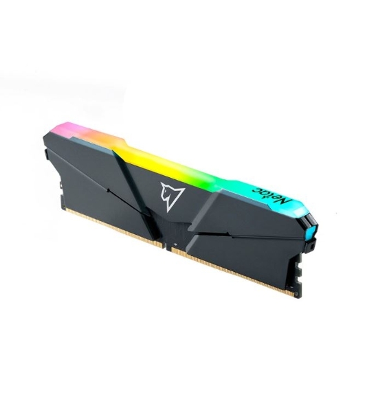 Оперативная память NETAC Shadow, DDR4, 16GB (1x16GB), 3200MHz, CL16, DIMM, с радиатором, RGB, серый