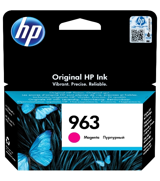 Картридж струйный HP 963 3JA24AE пурпурный (700 стр) для HP OfficeJet Pro 901x/902x