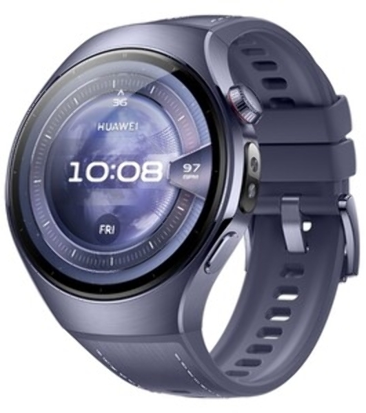 Умные часы Huawei Watch 5 Rates-L39L, 1.5' LTPO AMOLED, Wi-Fi, Bluetooth, NFC, IP69, серый / пурпурный
