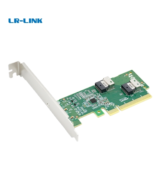 Адаптер для SSD PCIe x8 to Two SlimSAS SFF-8654 4i Adapter