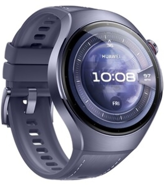 Умные часы Huawei Watch 5 Rates-L39L, 1.5' LTPO AMOLED, Wi-Fi, Bluetooth, NFC, IP69, серый / пурпурный
