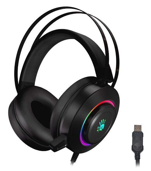 Гарнитура Bloody G521 чёрный, проводная, USB