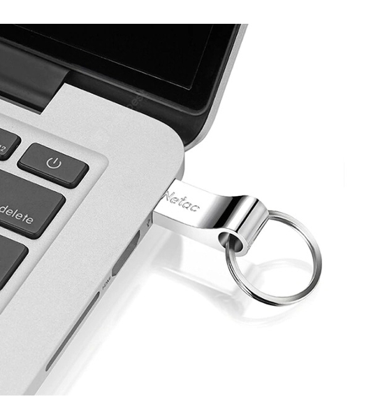 Флешка USB Netac U275 (NT03U275N-016G-20SL), 16Gb, USB 2.0, R/W 50/40, серебристый