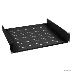 Полка Cabeus, консольная, 2U, 400 мм Г, для шкафов и стоек, черный, фото 1