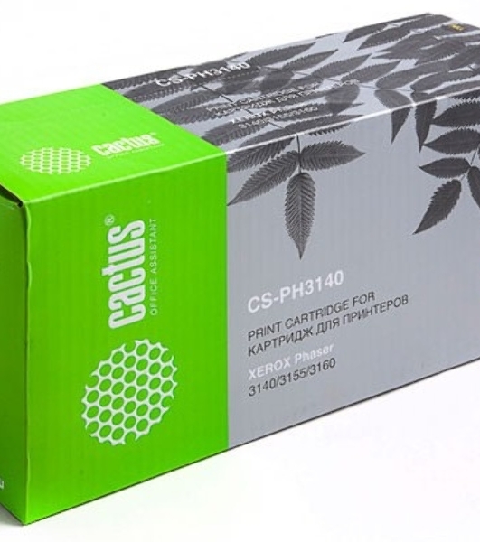 Картридж лазерный Cactus CS-PH3140 (108R00908) черный (1500 стр.) для Xerox Phaser 3140/ 3155/ 3160