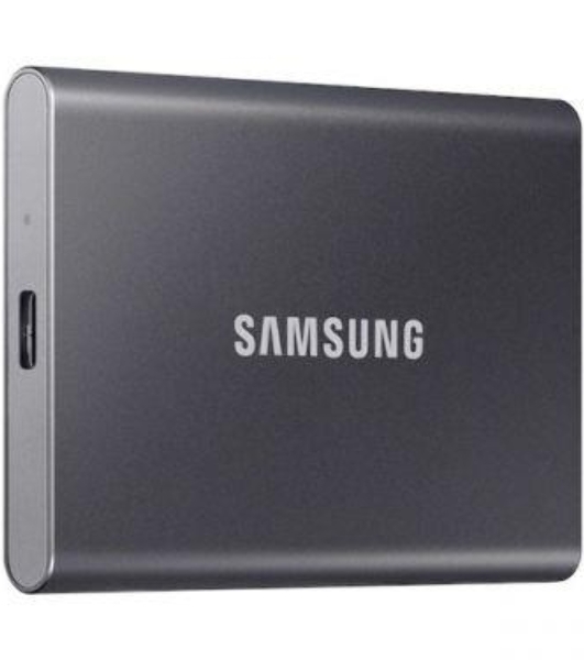 Внешний SSD Samsung T7, 2TB, USB 3.2 Gen 2 Type-C, R/W 1050/1000, титан
