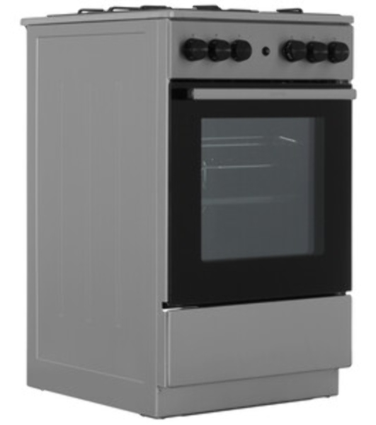 Плита газовая Gorenje GGI5A21XJ серебристый, конфорок 4 газовых, духовка 61 л, 50 см x 85 см x 59.4 см