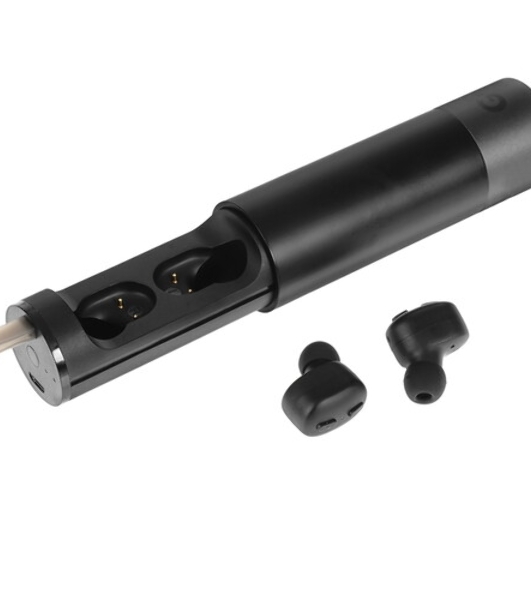 Наушники TWS GEOZON Track черный, внутриканальные, Bluetooth, до 4 ч