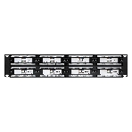 Патч-панель UTP 19' 48 port кат.6 ExeGate разъем KRONE&110 (dual IDC), 2U, RoHS, черный, фото7