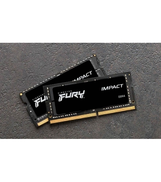 Оперативная память Kingston Fury Impact, DDR4, 16GB (2x8GB), 3200MHz, CL20, SO-DIMM