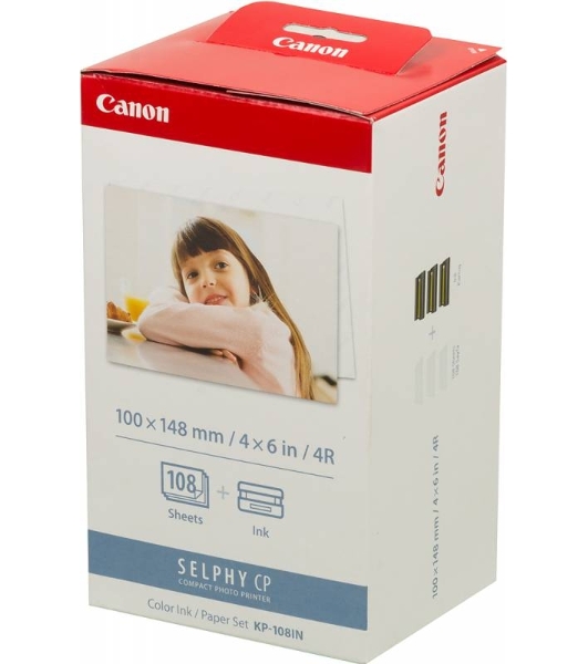 Набор для печати Canon KP-108IN 3115B001 10x15/108л./белый для сублимационных принтеров