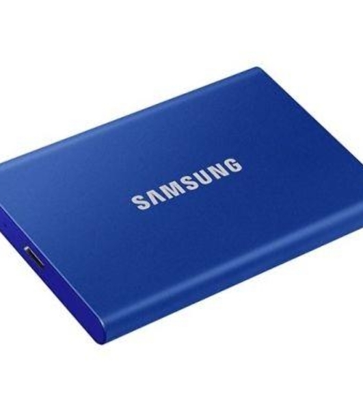 Внешний SSD Samsung T7, 2TB, USB 3.2 Gen 2 Type-C, R/W 1050/1000, синий