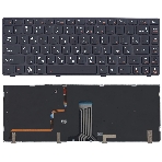 Клавиатура для ноутбука Lenovo IdeaPad Y480 черная с подсветкой, фото4