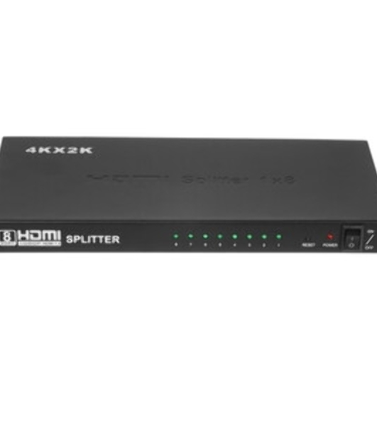 Разветвитель HDMI Cablexpert DSP-8PH4-03, HD19F/8x19F, 1 компьютер => 8 мониторов, Full-HD, 3D, 1.4v, каскадируемый