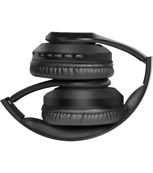 Беспроводные/проводные наушники Defender FreeMotion B552 черный, накладные, Bluetooth + проводной, складная конструкция, до 5 ч