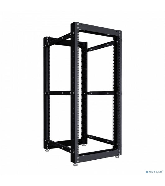 Стойка двухрамная NTSS NTSS-2POR24U/600-1000-BL 24U 550 мм x 1000 мм 600 кг черный