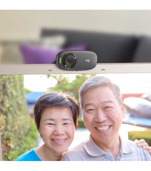 Веб-камера Logitech C310 HD 1280x720, 30 кадр/с, USB Type-A, микрофон (шумоподавление), автоосвещение, универсальное крепление