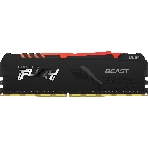 Оперативная память Kingston Fury Beast, DDR4, 16GB (1x16GB), 3200MHz, CL16, DIMM, с радиатором, RGB, черный, фото3