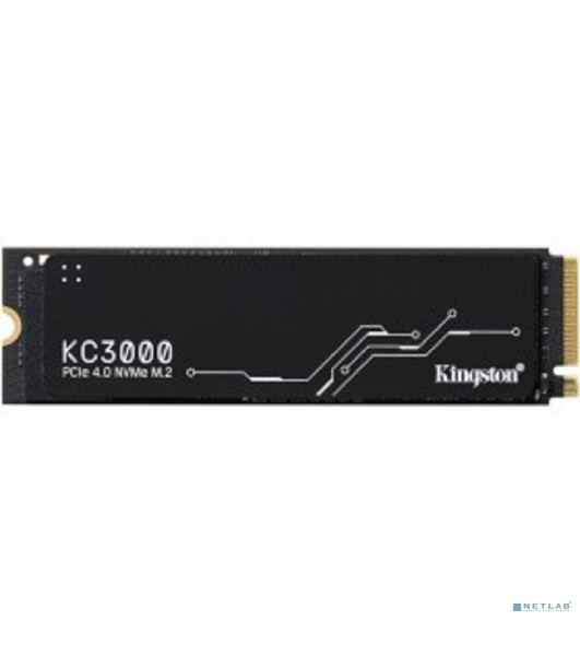 Накопитель SSD Kingston KC3000, 2Tb, PCIe 4.0 x4, M.2 2280, NVMe, R/W 7000/7000, с радиатором