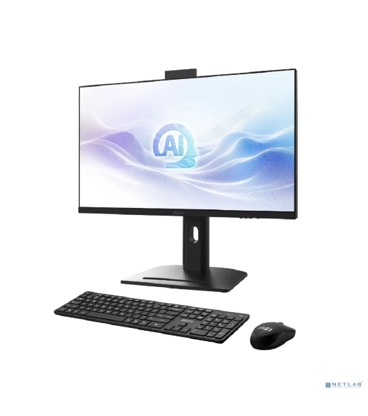 Моноблок MSI Modern AM273QP AI 1UM-089XRU 27' WQHD Core Ultra 7 155H (1.4) 16Gb SSD 1Tb Graphics CR без ОС 2.5xGbitEth WiFi BT 150W клавиатура мышь Cam черный 2560x1440