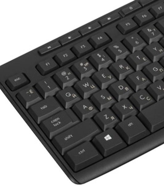 Комплект клавиатура+мышь Logitech MK295 беспроводной, USB, чёрный