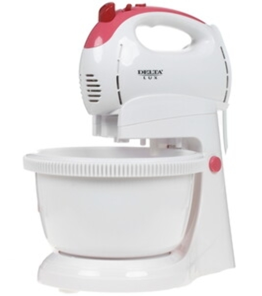 Миксер Delta LUX DL-5071C белый/розовым