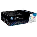 Картридж лазерный комплект HP CF373AM голубой/пурпурный/желтый для CLJ CP1215/1515 3 х 1400 стр., фото 1
