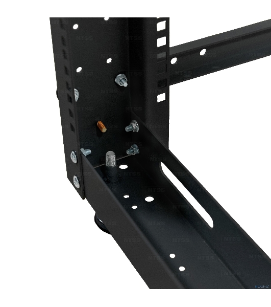 Стойка двухрамная NTSS NTSS-2POR24U/600-1000-BL 24U 550 мм x 1000 мм 600 кг черный