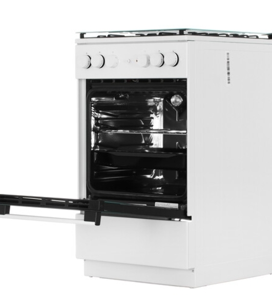 Плита комбинированная Gorenje GK5A21WH белый, конфорок 4 газовых, духовка 68 л, 50 см x 85 см x 59.4 см