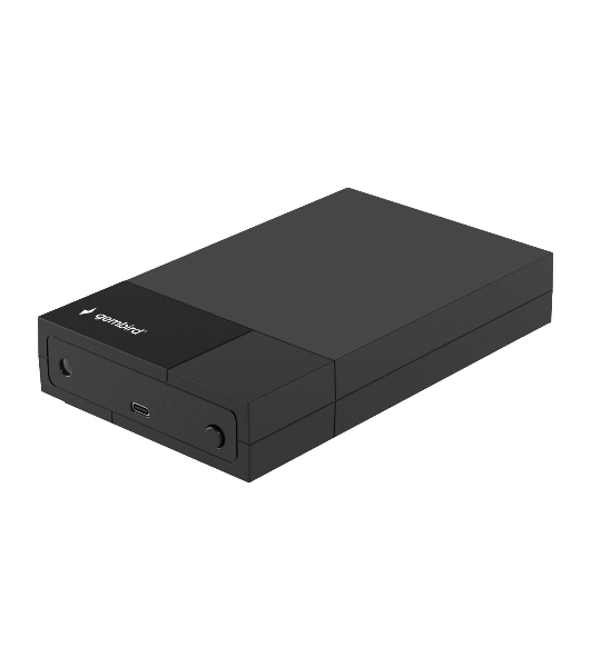 Внешний корпус USB 3.0 для 3.5' HDD/SSD Gembird EE3-U3S-2, порт Type-C, SATA III, пластик, черный, коробка