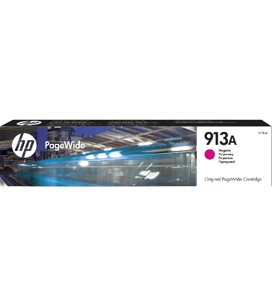 Картридж струйный HP 913A F6T78AE пурпурный для HP PW 352dw/377dw/Pro 477dw/452dw 3000 стр.