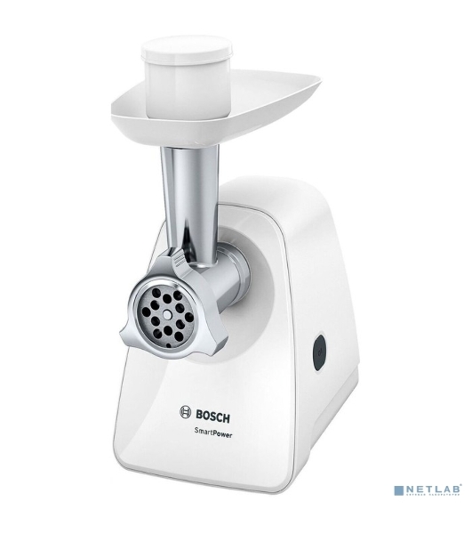 Мясорубка электрическая Bosch MFW2520W белый, 1500 Вт, 1.7 кг/мин, насадки - 4