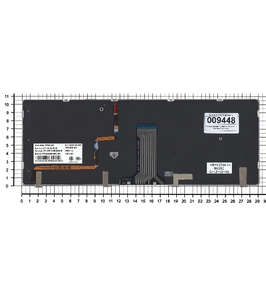 Клавиатура для ноутбука Lenovo IdeaPad Y480 черная с подсветкой