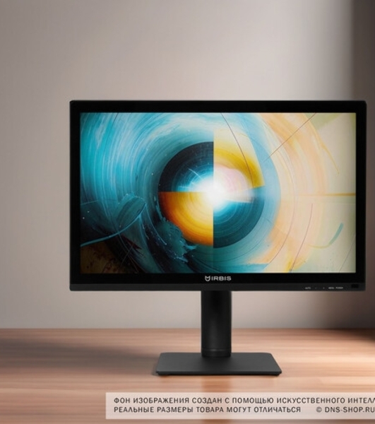 Монитор 23.8' Irbis SMARTVIEW ISM24FIDT IPS 1920x1080, 75 Гц, 3 мс, 16:9, 250 кд/м2, 1xHDMI, 1xDP, 1xVGA, сенсорный, 1x3.5 мм, черный