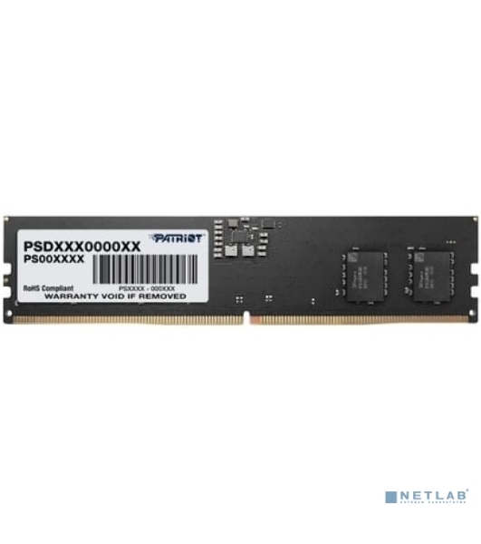 Оперативная память Patriot Signature, DDR5, 16GB (1x16 GB), 4800 MHz, CL40, DIMM