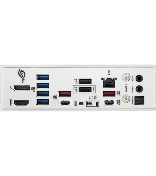Материнская плата ASUS ROG STRIX B850-A GAMING WIFI, AM5, AMD B850, 4xDDR5, 2xSATA, 4xM.2, 1xPCIe 5.0 x16, 1xPCIe 4.0 x16, 1xPCIe x4, 1xDP, 1xHDMI, 1x2.5Gb LAN, 1xUSB-C 20Gbps, 1xUSB-C 10Gbps, 2xUSB-A 10Gbps, 4xUSB 5Gbps, 2xUSB-A 2.0, 3x3.5 мм, 7.1, ATX
