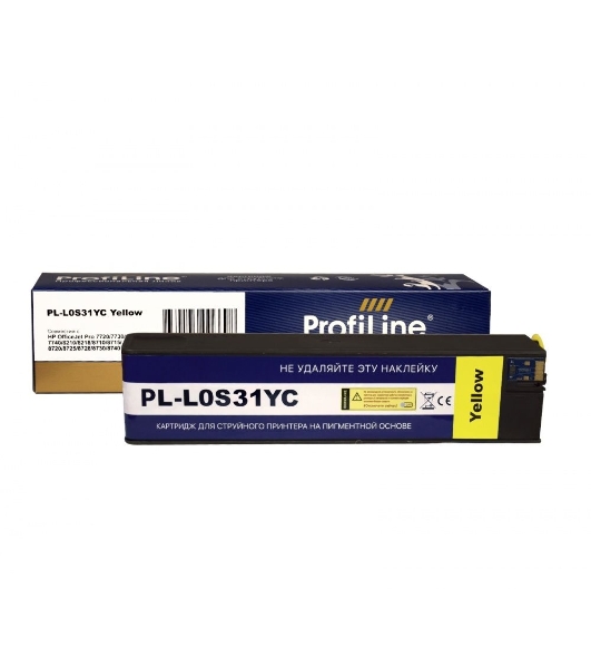 Картридж струйный ProfiLine PL-L0S31YC (№976Y) для принтеров HP PageWide-Pro 552/577/P55250/P57750 с чернилами Yellow