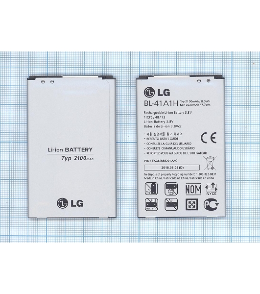 Аккумуляторная батарея BL-41A1H для LG Optimus F60 2100mAh 3,8V