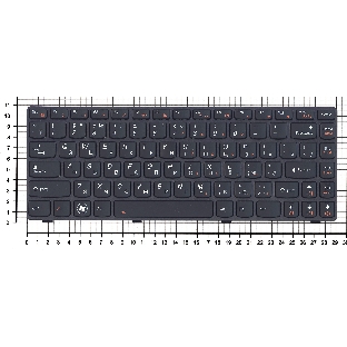 Клавиатура для ноутбука Lenovo IdeaPad Y480 черная с подсветкой