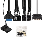 Компьютерный корпус Miditower ExeGate EVO-9211-EVO800 (ATX, БП EVO800RGb с вент. 12см, с окном, 2хUSB+1хUSB3.0, HD аудио, черный, 1 вент. с RGb подсветкой), фото13