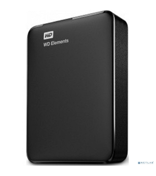 Внешний HDD 2.5' Western Digital Elements Portable, 4TB, USB 3.2 Gen 1 Type-A, 5400 rpm, черный