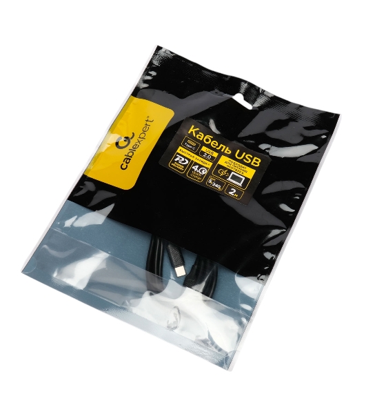 Кабель USB2.0 Cablexpert СС-USB2.0-240W-2M Type-C/Type-C, 5А, 240Вт, PD3.1/QC4.0, медь, 2м, черный, пакет