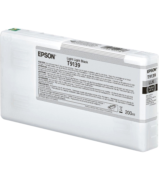 Картридж струйный Epson T9139 (C13T913900) светло-серый (200 мл) для SureColor SC-P5000