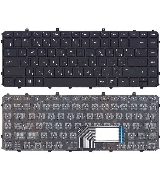 Клавиатура для ноутбука HP Envy 4-1000 черная с рамкой