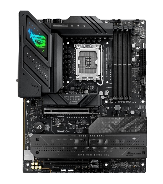 Материнская плата ASUS ROG STRIX B860-F GAMING WIFI, LGA 1851, Intel B860, 4xDDR5, 4xSATA, 4xM.2, 1xPCIe 5.0 x16, 1xPCIe 4.0 x16, 1xDP, 1xHDMI, 1x 2.5Gb LAN, 1xUSB 20Gbps, 1xUSB 10Gbps, 6xUSB-A 5Gbps, 2xUSB 2.0, 3x3.5 мм, 7.1, ATX