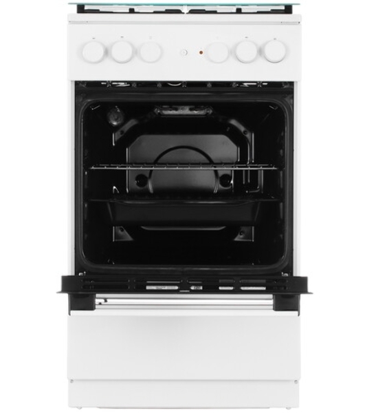Плита комбинированная Gorenje GK5A21WH белый, конфорок 4 газовых, духовка 68 л, 50 см x 85 см x 59.4 см